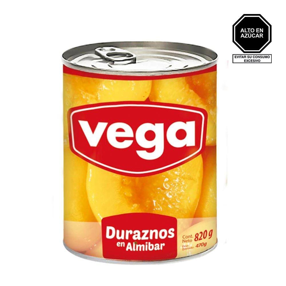 Durazno en Mitades VEGA Lata 820g