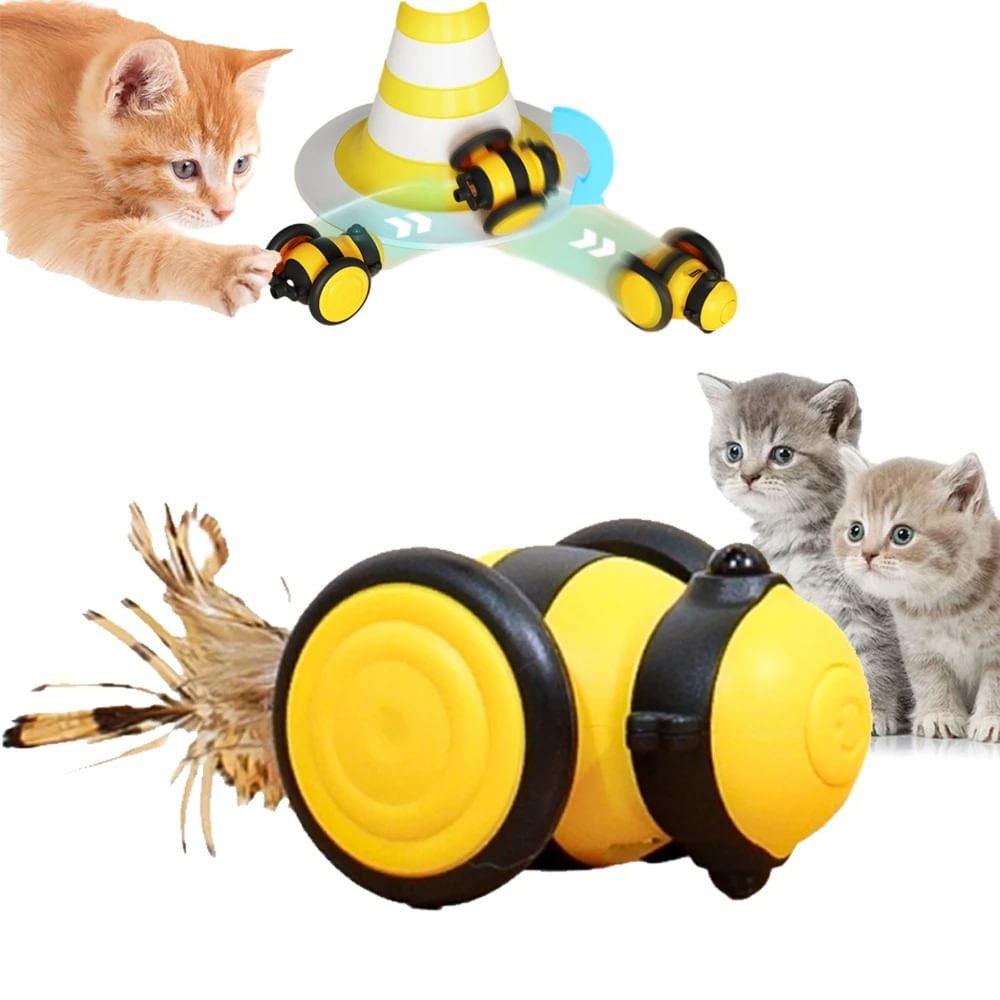 Carrito Abeja Interactivo para Gatos Juguete Inteligente Importado